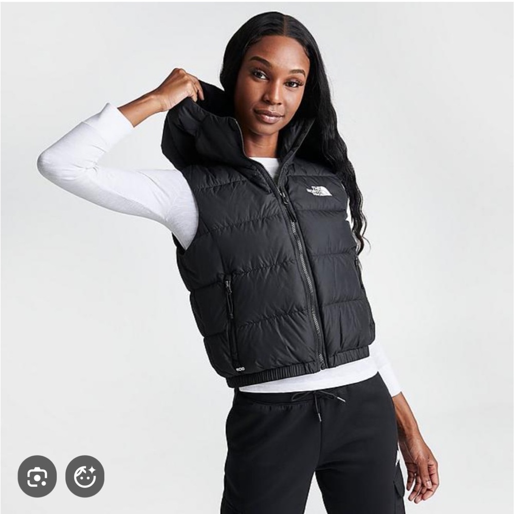 The North Face Hyalite Down Hooded Vest XS Khaki - Picture 12 of 13
